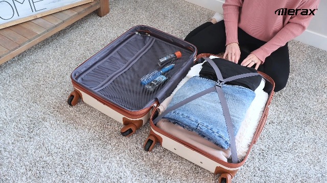 Amazon.com: Merax Luggage Sets Hardshell 3 Piece Suitcase with